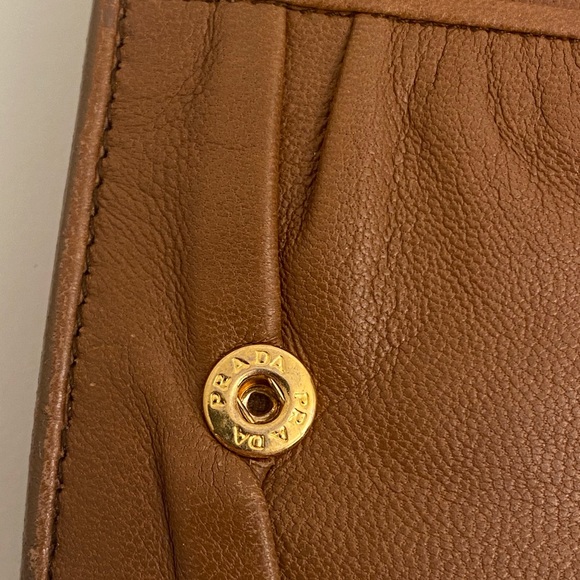 SOLD Brown Leather Prada Wallet - Picture 7 of 14